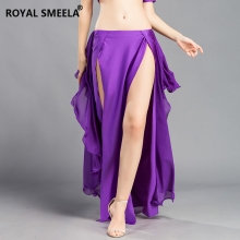 ROYAL SMEELA/皇家西米拉 双开氨纶雪纺摆裙 -6810