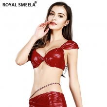 ROYAL SMEELA/皇家西米拉 PU包布上衣-2808